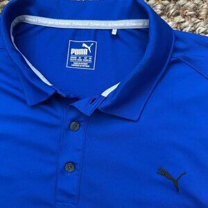 Puma Dri-Fit Classic Blue Performance Polo (2XL)
